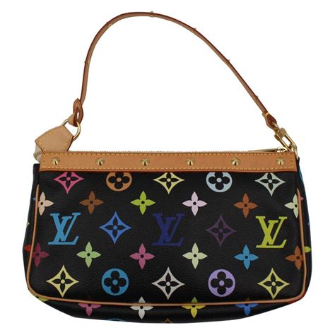 black colorful lv bag|lv monogram shoulder bag.